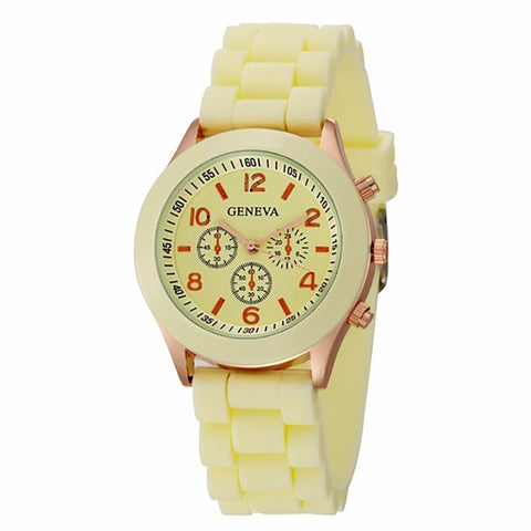 Fashion Luxury Brand Silicone Quartz Wrist Watch For Female -JW01017-Veeddydropshipping
