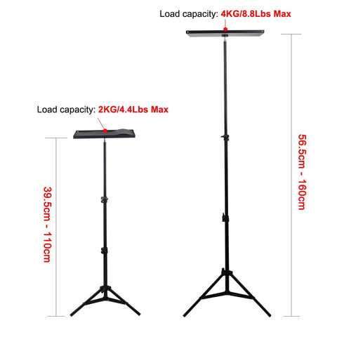 110cm 160cm Height-adjustable Universal Portable Projector Tripod-CE00991-Veeddydropshipping