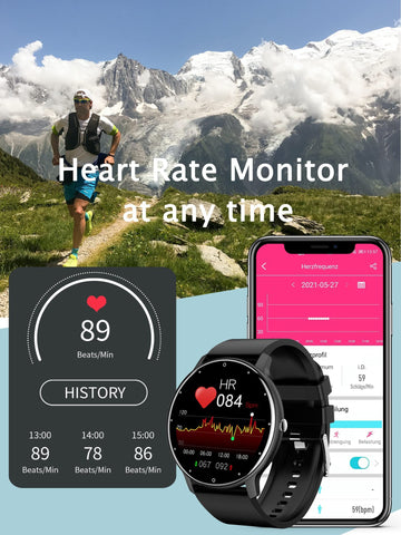Smart Watch For Men Woman Touch Screen Blood-Pressure-JW01116-Veeddydropshipping
