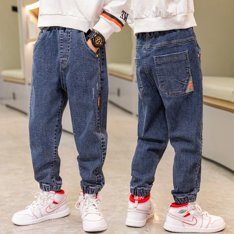 Boys Casual Jeans Spring Autumn Denim Pants 2023 New Fashion-TB01297-Veeddydropshipping