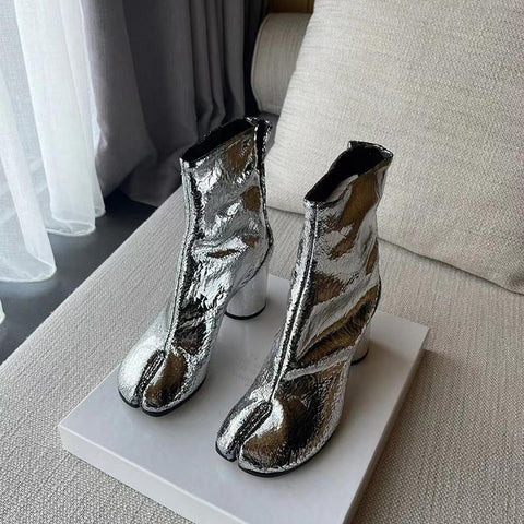 High Heel Women Boots Leather Zapatos Mujer Fashion-BS00907-Veeddydropshipping