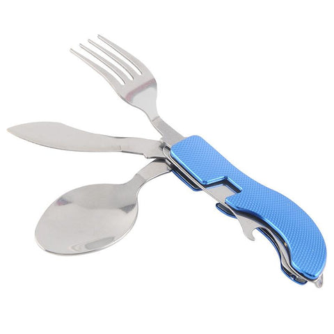 Tablespoon Set Spoon Knife Fork Bottle Opener  Folding-OS01255-Veeddydropshipping