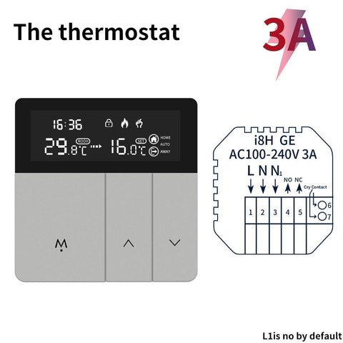 Tuya WiFi Smart Thermostat APP Remote Alexa Alice Home Temperature-TI01007-Veeddydropshipping