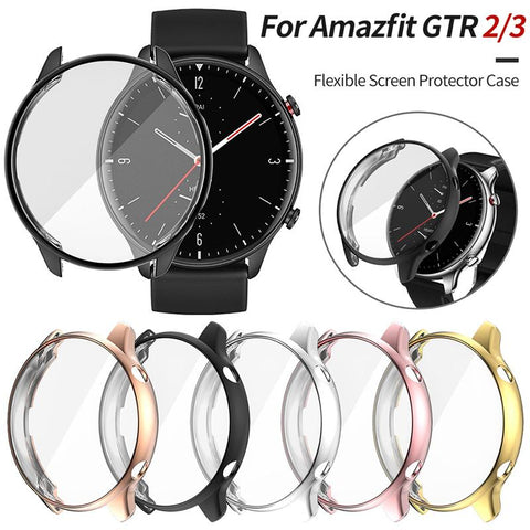 Soft TPU Full Protector Case Cover For Amazfit GTR 2/GTR 2E/GTR 4 Watch -CE00544-Veeddydropshipping