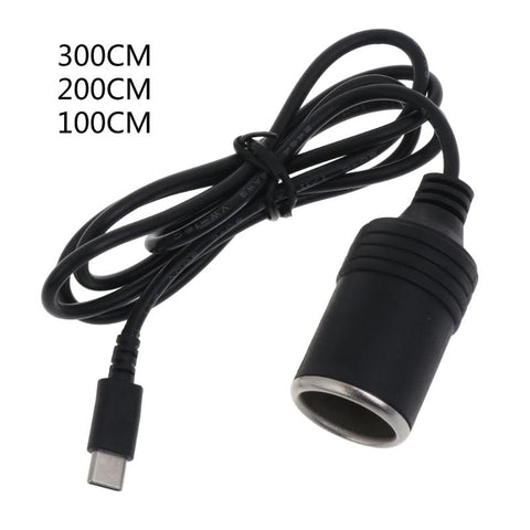 USB C PD Male to 12V 60W Car Cigarette-Lighter Socket Female Converter Cable -CE00190-Veeddydropshipping