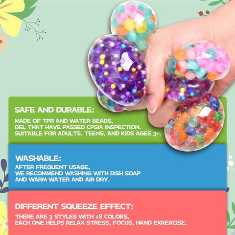 6/12PCS Easter Eggs Colorful Water Beads Stress Relief-TB01543-Veeddydropshipping