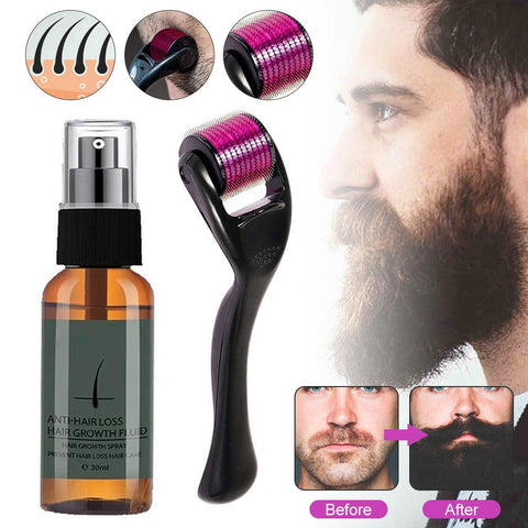Beard Growth Roller Kit Beard Growth Oil-BH00907-Veeddydropshipping