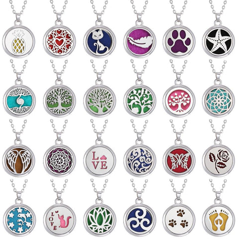 Necklace Perfume Essential Oil Open Stainless Steel-JW01209-Veeddydropshipping