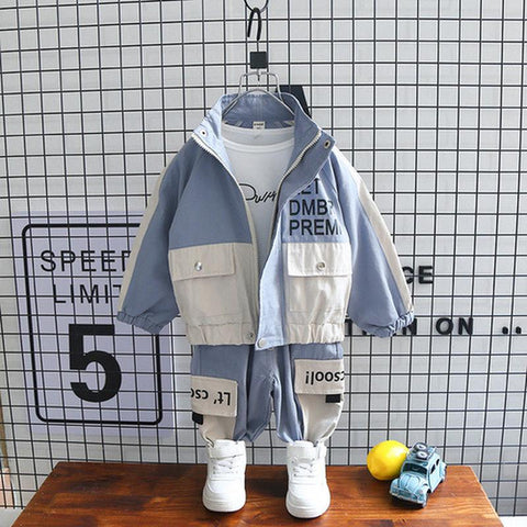Winter Children Dinosaur Coat Long Sleeve Boy Baby Sets-Veeddydropshipping