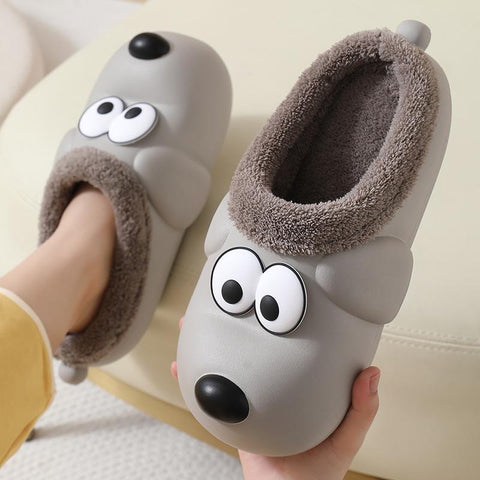 Warm Slippers Soft Waterproof EVA Plush Slippers Men-BS01136-Veeddydropshipping