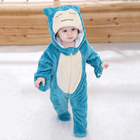 Baby 0-3Y Bodysuits Boys Girls Anime Kigurumis Green Onesie-Veeddydropshipping-7