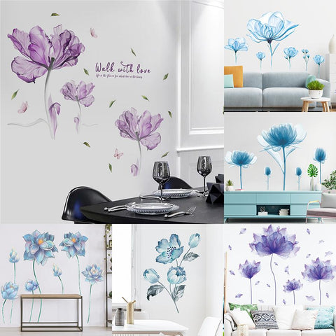 Large Lotus Butterfly Removable Wall Stickers 3D-HA00243-Veeddydropshipping