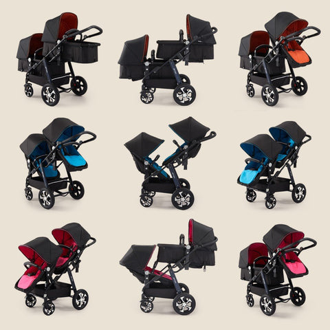 2023 New twin stroller,baby stroller,folding stroller Twins baby carriage-TB00384-Veeddydropshipping