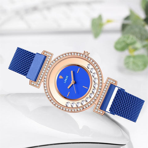 Stainless Steel Wristwatches Rhinestone Woman Quartz Watch-JW00896-Veeddydropshipping