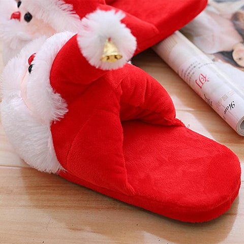 Lovely Girls Shoes Men Slip On Xmas Red Shoes Winter-BS01181-Veeddydropshipping