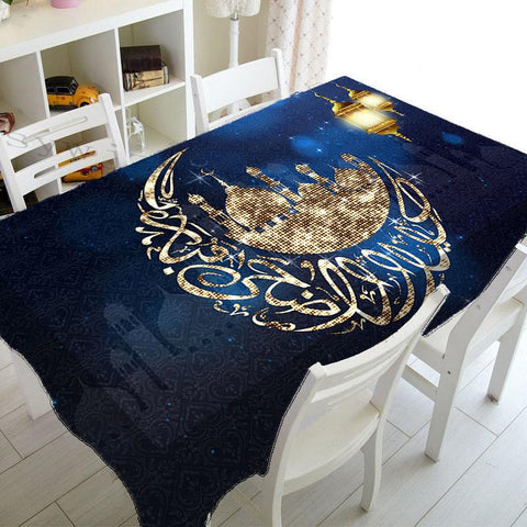 Muslim Mosque Ramadan Tablecloth Kitchen Rectangle Tablecloth-HA00410-Veeddydropshipping