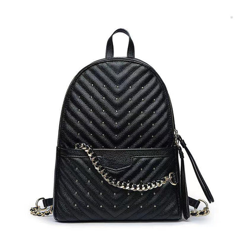 Fashion Backpack All Travel Leisure Rivet Backpack-BS00052-Veeddydropshipping