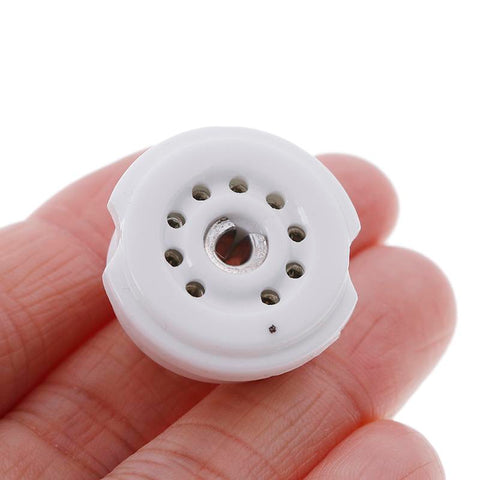 1pc Ceramic 9pin GZC9-F-G PCB MOUNT Tube Socket FOR 12AX7 12AT7-CE00872-Veeddydropshipping