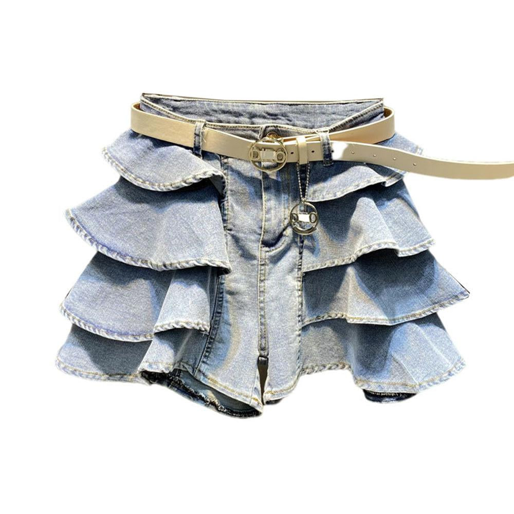 Women Denim Shorts High Waist Jeans-Veeddydropshipping