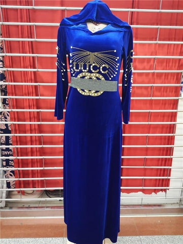 African Women Dashiki Maxi Dress-WF01533-Veeddydropshipping