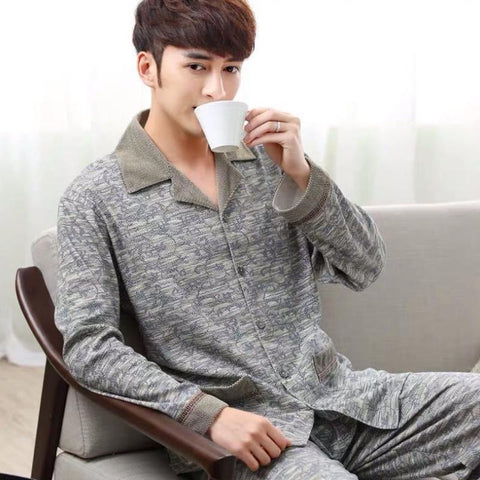 Clothes Ensembles De Pyjamas Men Sleepwear Lounge Homewear-MF01580-Veeddydropshipping