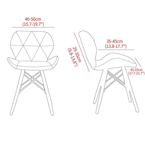 Curved Chair Cover Spandex Accent Chair Slipcover-HA00428-Veeddydropshipping