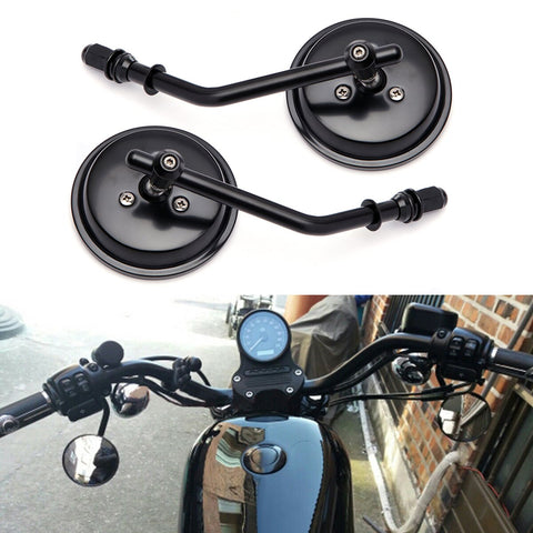 Rearview Side Mirrors For Harley Sportster Dyna XL883 1200 Road King-AM01247-Veeddydropshipping