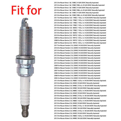 4Pcs 6Pcs PLZKAR6A11 5118 Car Iridium Spark Plug For Nissan X-Trail-AM00103-Veeddydropshipping