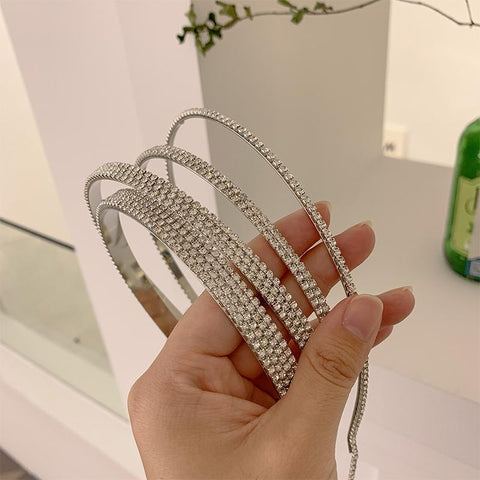 Bling Bling Rhinestone Hairbands for Women -JW00449-Veeddydropshipping