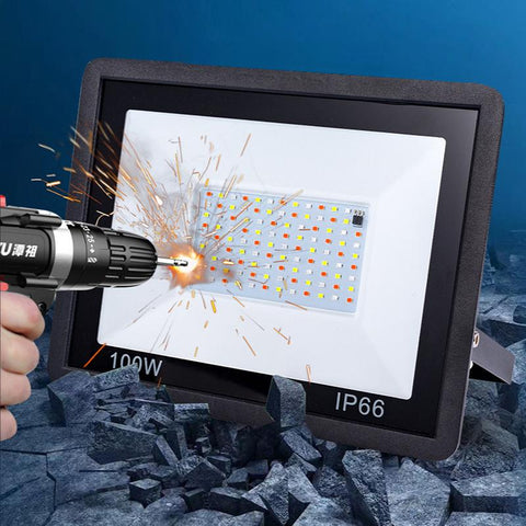 RGB LED Floodlight 100W Flood Light Remote Control Outdoor Wall Washer Lamp-TI00871-Veeddydropshipping