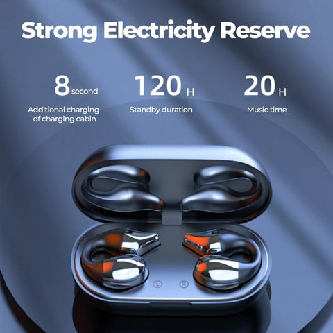 TWS Wireless Headphones Bluetooth 5.2 Bone Conduction Earphones Earclip -CE01038-Veeddydropshipping