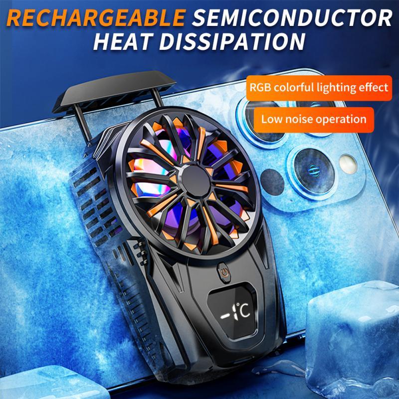 Portable Mobile Phone Radiator Phone Cooling Fan SL02 For PUGB Phone Cooler RGB Cooling-PA00675-Veeddydropshipping