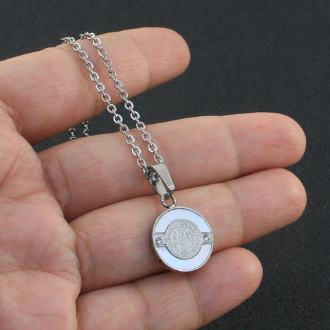 Fashion Round  Stainless Steel Jewelry Sets Pendant Earrings -JW00372-Veeddydropshipping