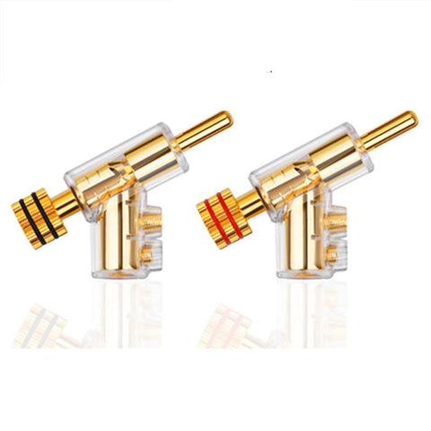 Banana Plug Hi-End Copper For 4mm Head Self-Locking Speaker Connector Audio-CE00210-Veeddydropshipping