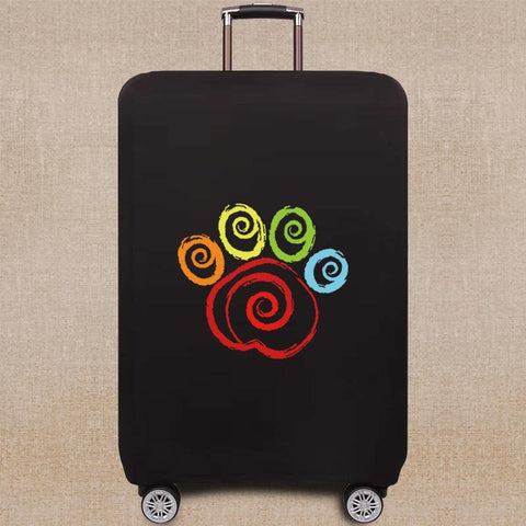 Suitable for 18-28 Inch Suitcase Case Dust Cover Dog Footprints-BS00744-Veeddydropshipping