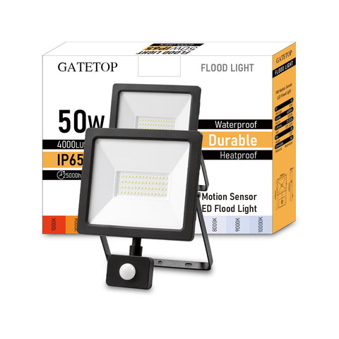 50w! Led Motion Sensor Floodlight Induction Style Ip65 Cold-TI00894-Veeddydropshipping