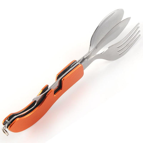 Tablespoon Set Spoon Knife Fork Bottle Opener  Folding-OS01255-Veeddydropshipping
