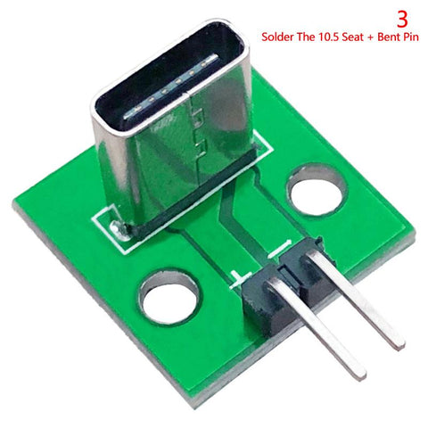 1pc Data Charging Cable Jack Test Board With Pin Header 90 Degree Vertical Type -CE00122-Veeddydropshipping