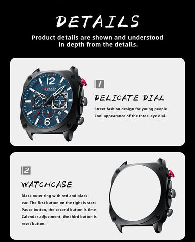 Watch Fashion Waterproof  Clock Leather  Quartz Watches-JW00673-Veeddydropshipping