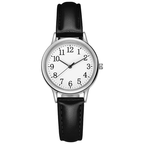 Quartz Watch Numerals Simple Leather Strap Lady Candy -JW00967-Veeddydropshipping