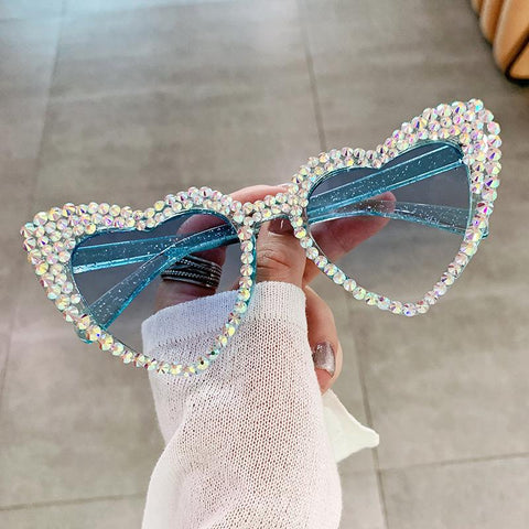 Cat Eye Love Heart Sunglasses Women-WF01328-Veeddydropshipping