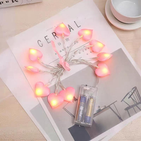 10/20leds LED Love String Lights Pink Purple Blue Christmas Wedding Birthday-TI00926-Veeddydropshipping