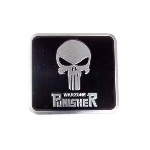 Aluminum Punisher Car Sticker Emblem Badge-AM00938-Veeddydropshipping