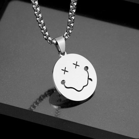 Steel Pendant Necklace For Women Men Cute Korean Fashion -JW01193-Veeddydropshipping