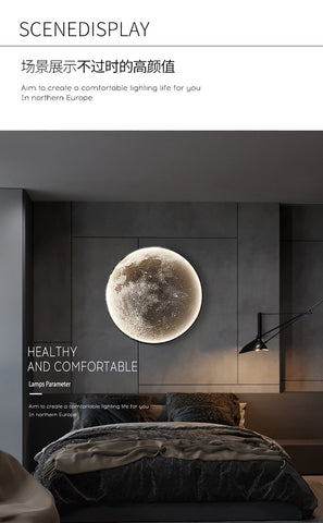 Moon LED Wall Lamp Nordic Light-HA00219-Veeddydropshipping