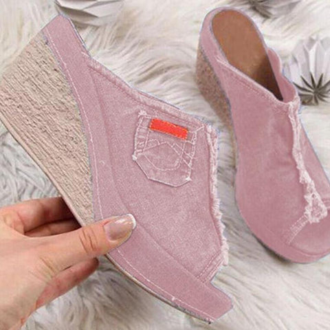 With Heels Stylish Womens Blue Cowboy Comfortable-BS00886-Veeddydropshipping