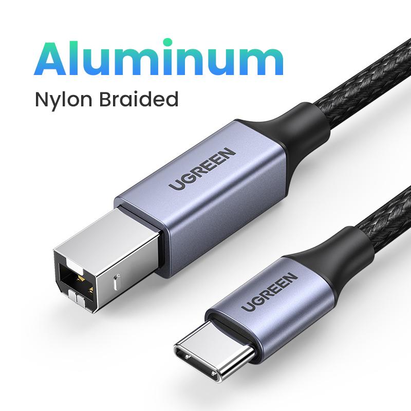 USB C to USB Type B 2.0 Cable for New MacBook Pro HP Canon Brother Epson-CE00401-Veeddydropshipping