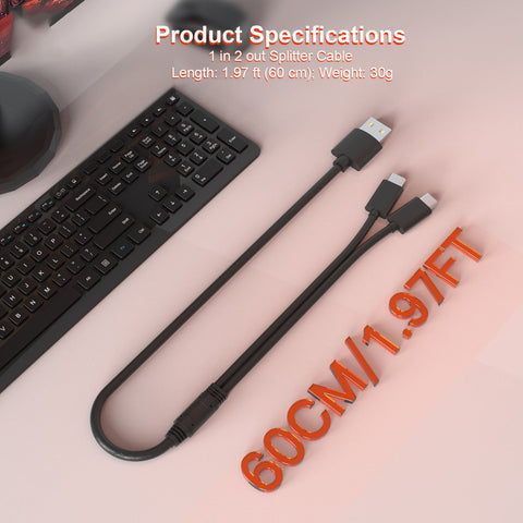 For PS5 handle pole type bracket 1/2 charging cable set wireless handle/headset -CE01159-Veeddydropshipping