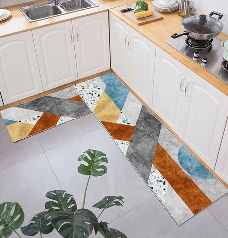 Crystal Velvet Long Strip Bathroom Foot Mats-HA00487-Veeddydropshipping