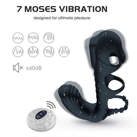 Penis Sleeve Cock Vibrator Massage Delay Ejaculation Ring Male Masturbator -BH01244-Veeddydropshipping